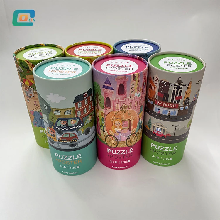 Jigsaw Puzzle With Paper Tube Package